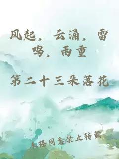 风起，云涌，雷鸣，雨重
